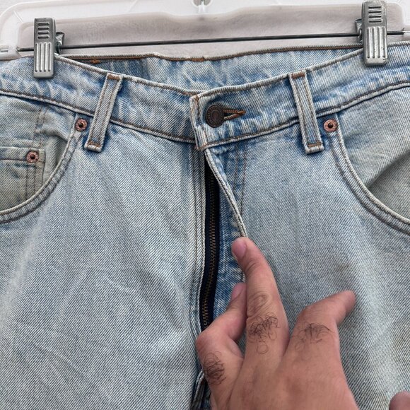 Vintage Levis 560 Jeans Men 33x30 (32x29) Blue Loose Fit Tapered Leg Made In USA - Picture 9 of 13